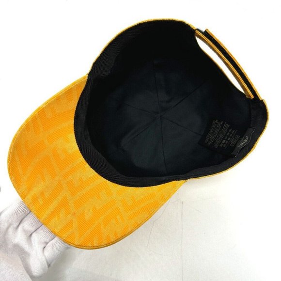 Auth FENDI FXQ768 Zucca Baseball cap hat cap Canvas yellow main image 7